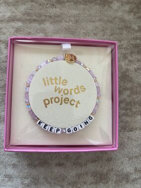 LITTLE WORD PROJECT |  Keep going braclet